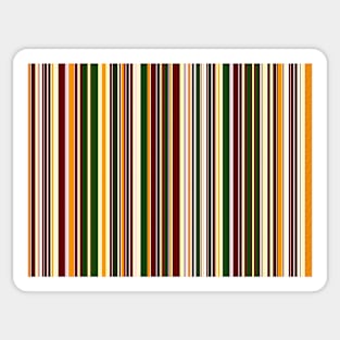 Green and orange Pinstripe Sticker